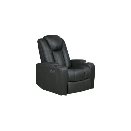 Luna Microfiber Power Recliner Black Luna Microfiber Power Recliner Black